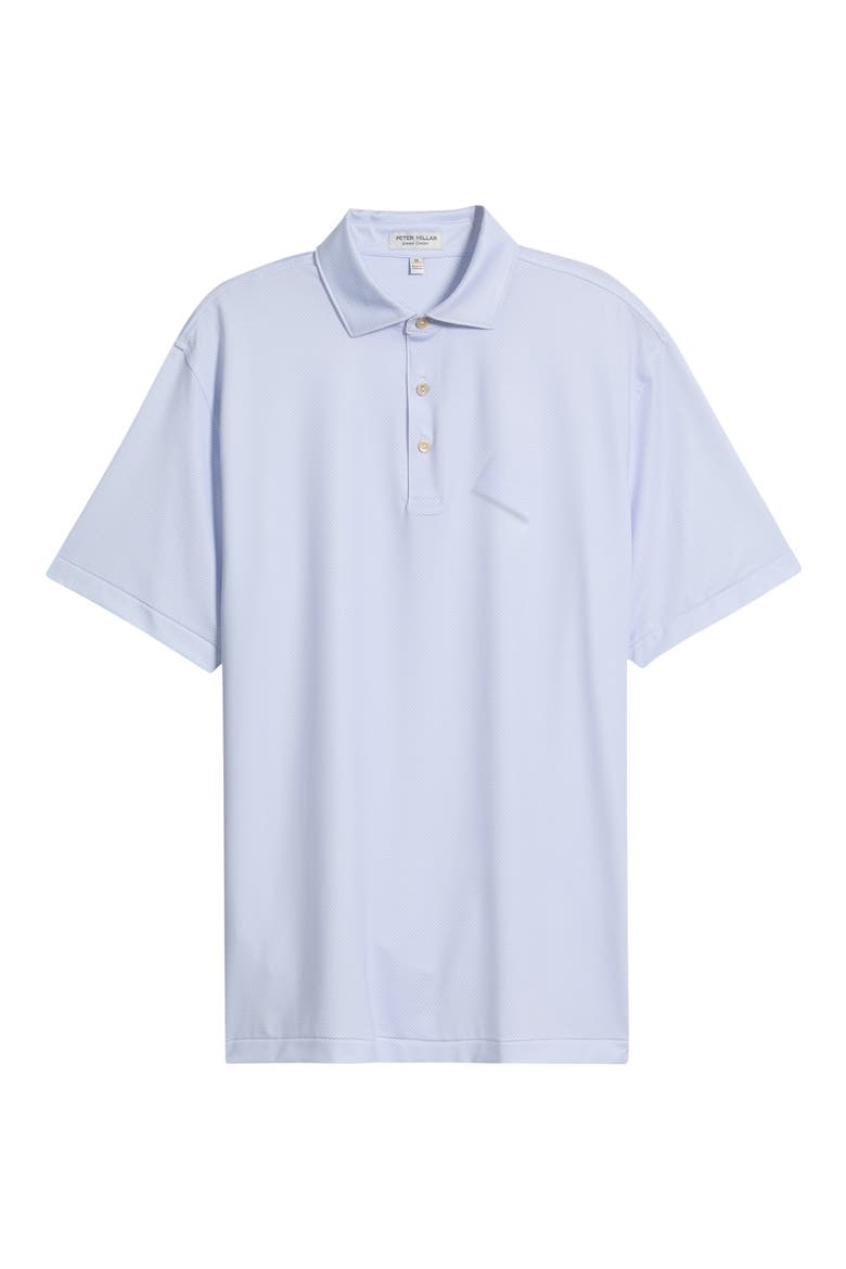 Phoenix Microprint Summer Comfort Perfomance Jersey Polo, Alternate, color, WHITE / GARDEN VIOLET