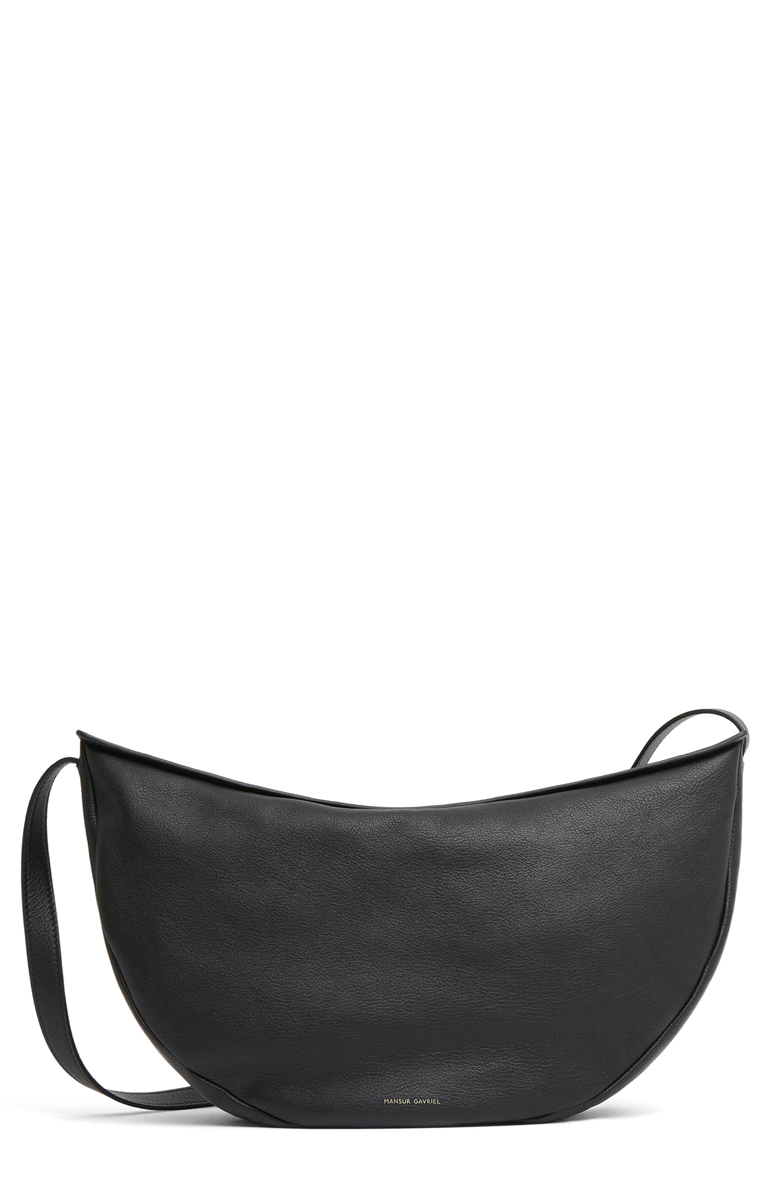 Mansur Gavriel Large Moon Leather Sling Bag, Main, color, 