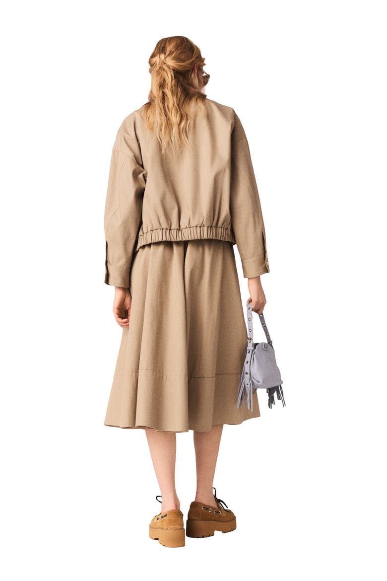 Cotton bomber jacket, Alternate, color, Mastic beige