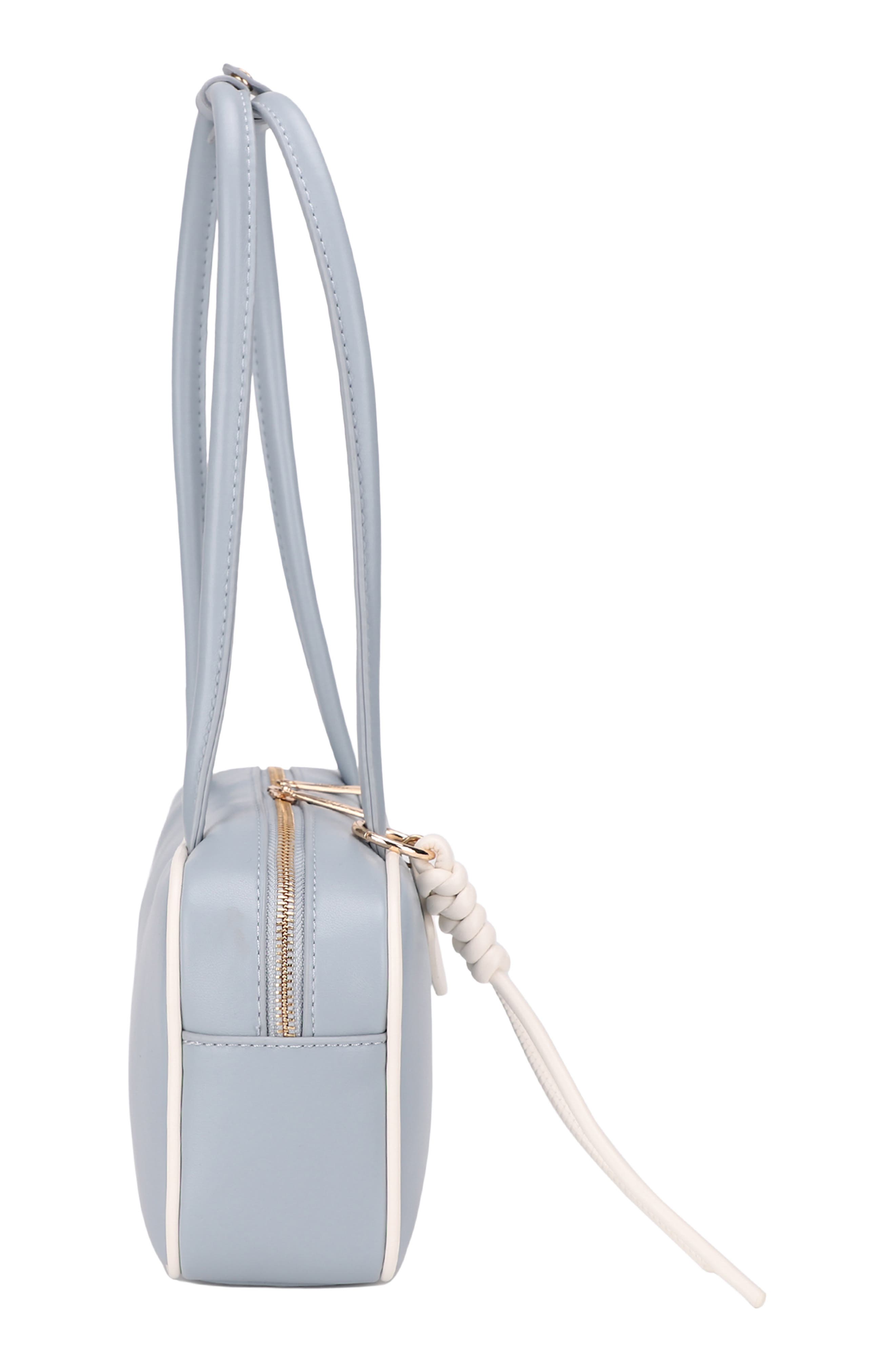 Eko Vegan Leather Shoulder Bag, Alternate, color, BLUE BONE