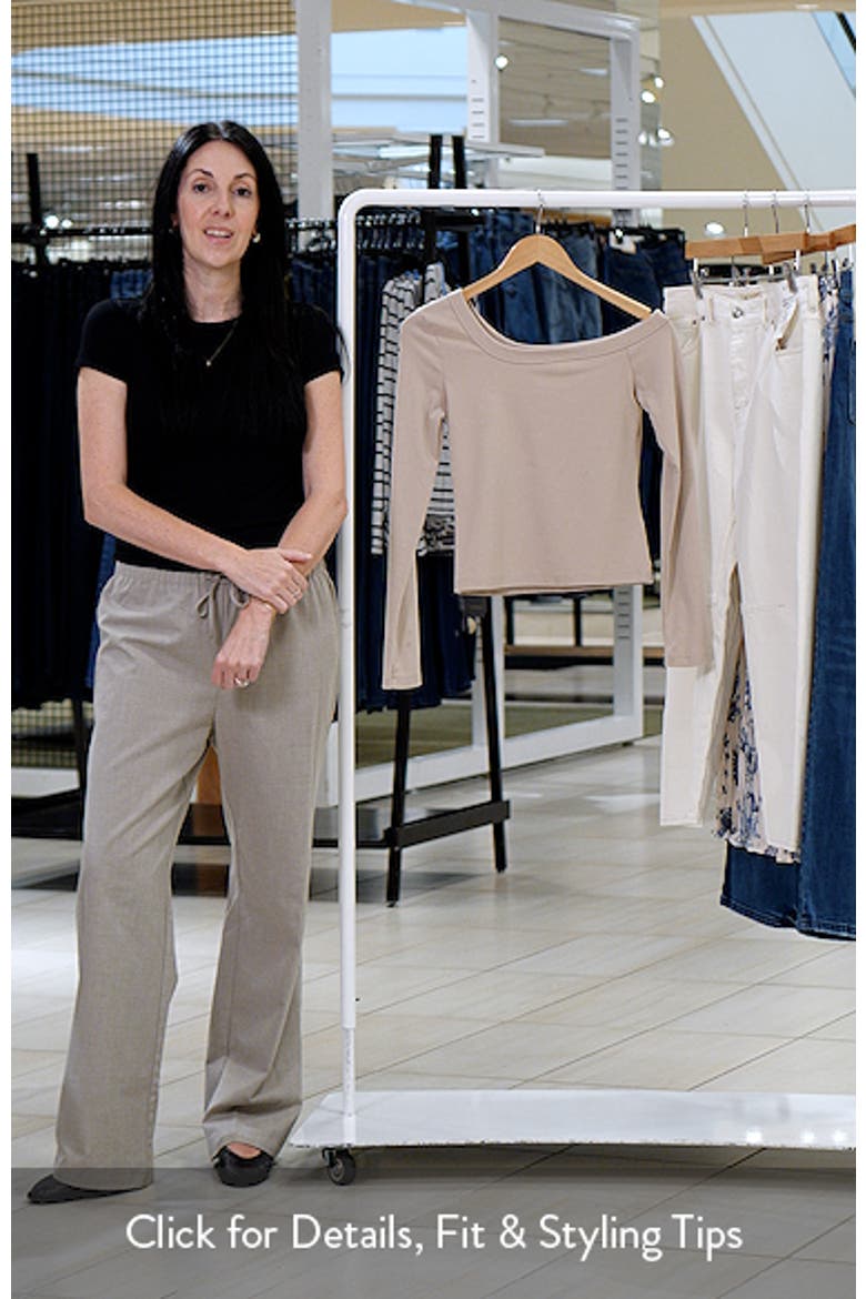 Adelaine Asymmetric One-Shoulder Long Sleeve Top video