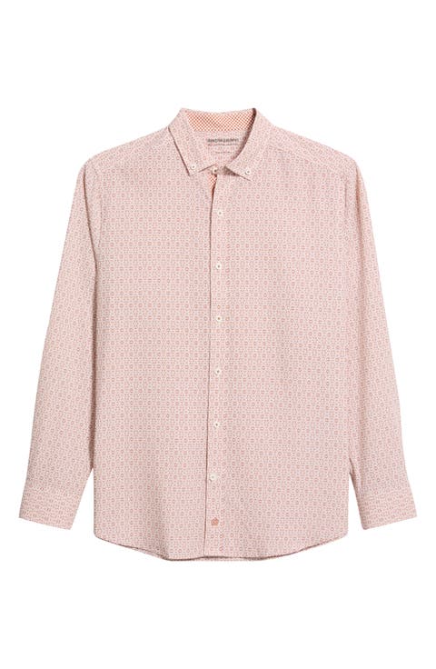 XC+™ Football Print Performance Button-Down Shirt