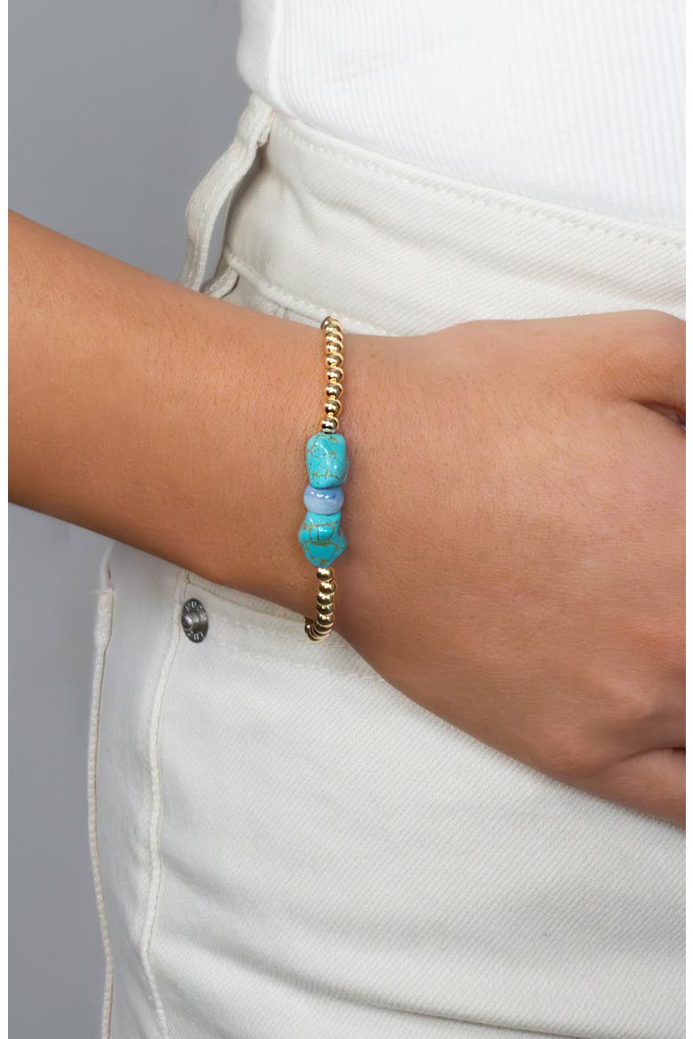Gemma Turquoise Bead Bracelet, Alternate, color, TURQUOISE MULTI