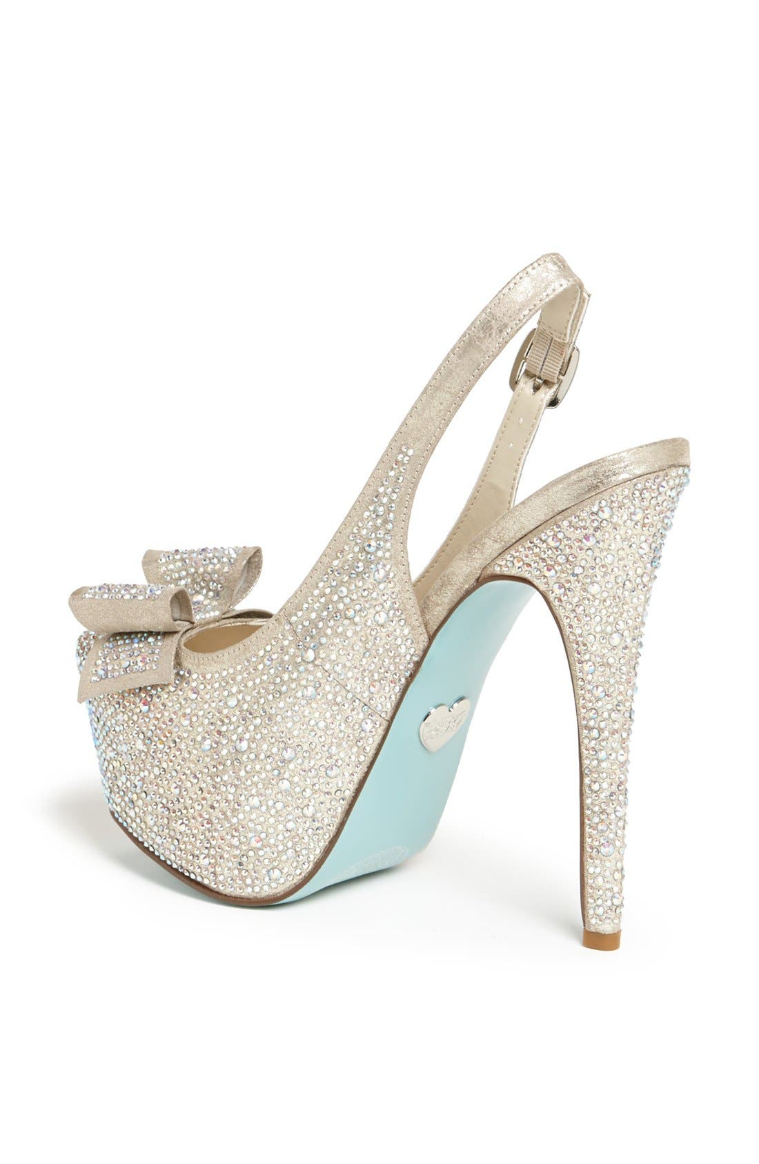 Blue by Betsey Johnson 'Toast' Pump, Alternate, color, CHAMPAGNE FAB