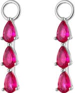 Outofoffice Triple Pavé Silver Earring Charm