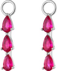 Outofoffice Triple Pavé Silver Earring Charm