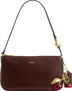 COACH Plaza Natural Grain Leather Shoulder Bag
