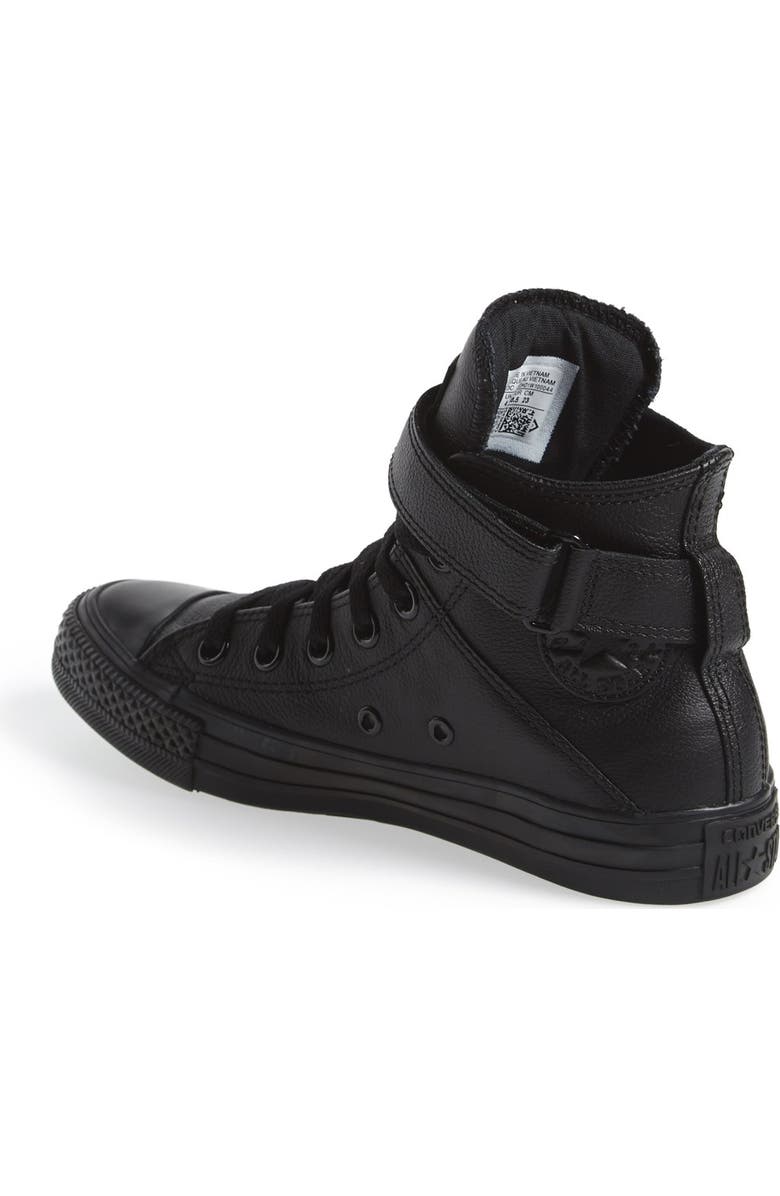 Converse Chuck Taylor<sup>®</sup> All Star<sup>®</sup> 'Brea' Leather High Top Sneaker, Alternate, color,
