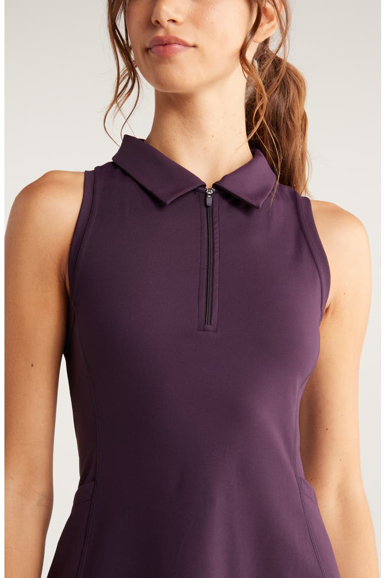 Sport Sleeveless Polo Dress, Alternate, color, PURPLE NEBULA