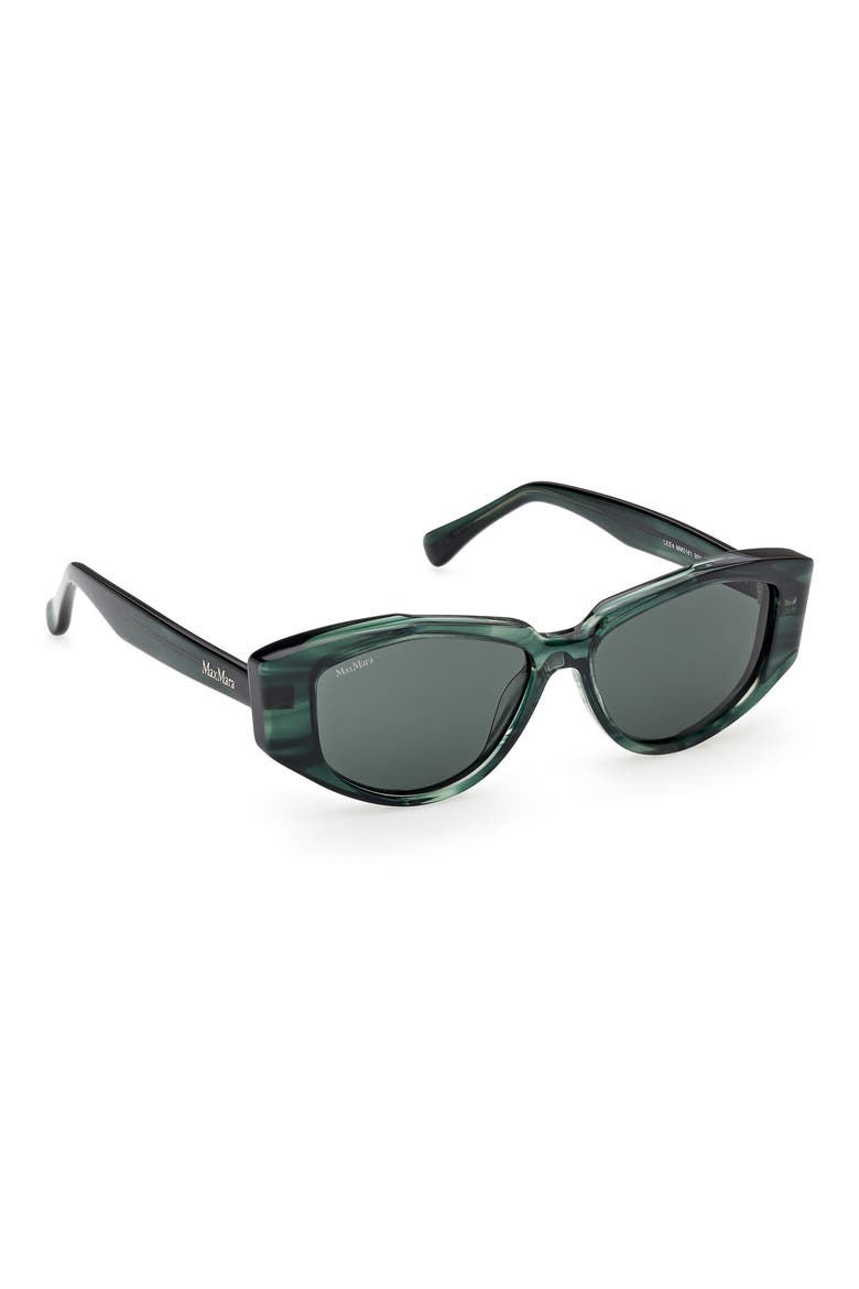 Lee 52mm Round Sunglasses, Alternate, color, STRIPED EMERALD/ GOLD/ EMERALD