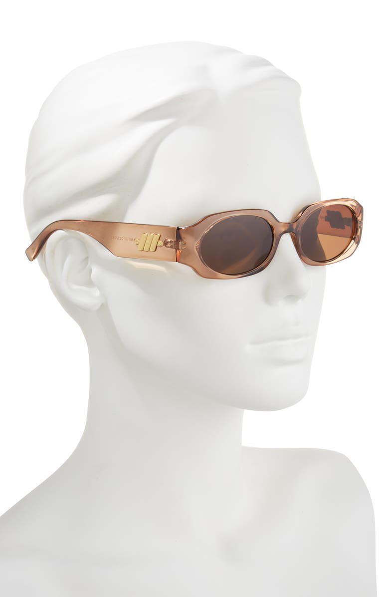 Le Specs Shebang 52mm Octagonal Sunglasses, Alternate, color, Whiskey / Brown