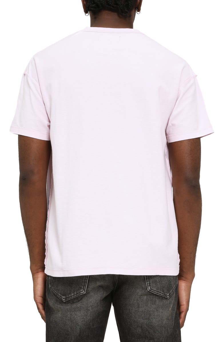 PURPLE BRAND Inside Out Texture Cotton Jersey Graphic T-Shirt, Alternate, color, Pink