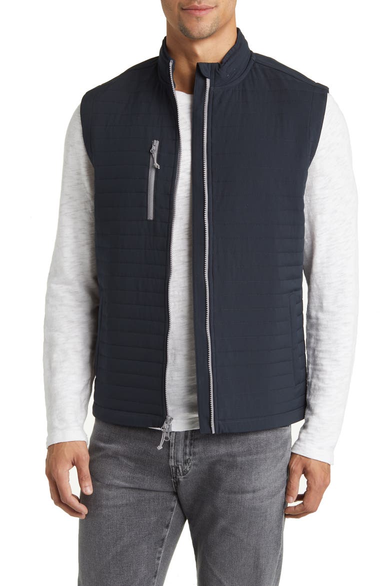 Crosswind Quilted Performance Vest, Main, color, BLACK