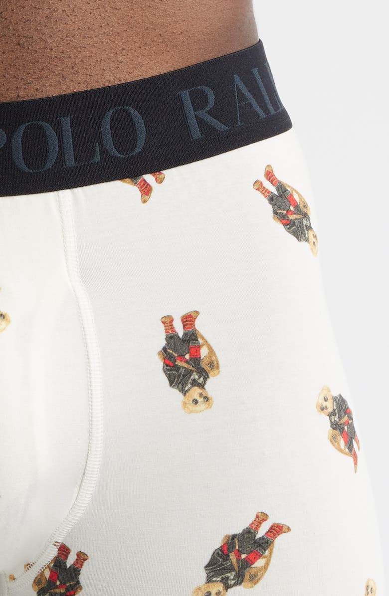 Polo Ralph Lauren Assorted 3-Pack Cotton & Modal Boxer Briefs Gift Box, Alternate, color, Royal Green W Holiday Bear