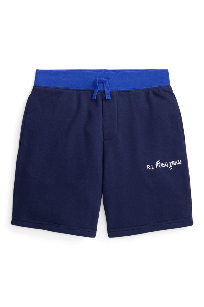 Kids' Easy French Terry Shorts, Main, color, NEWPORT NAVY MULTI