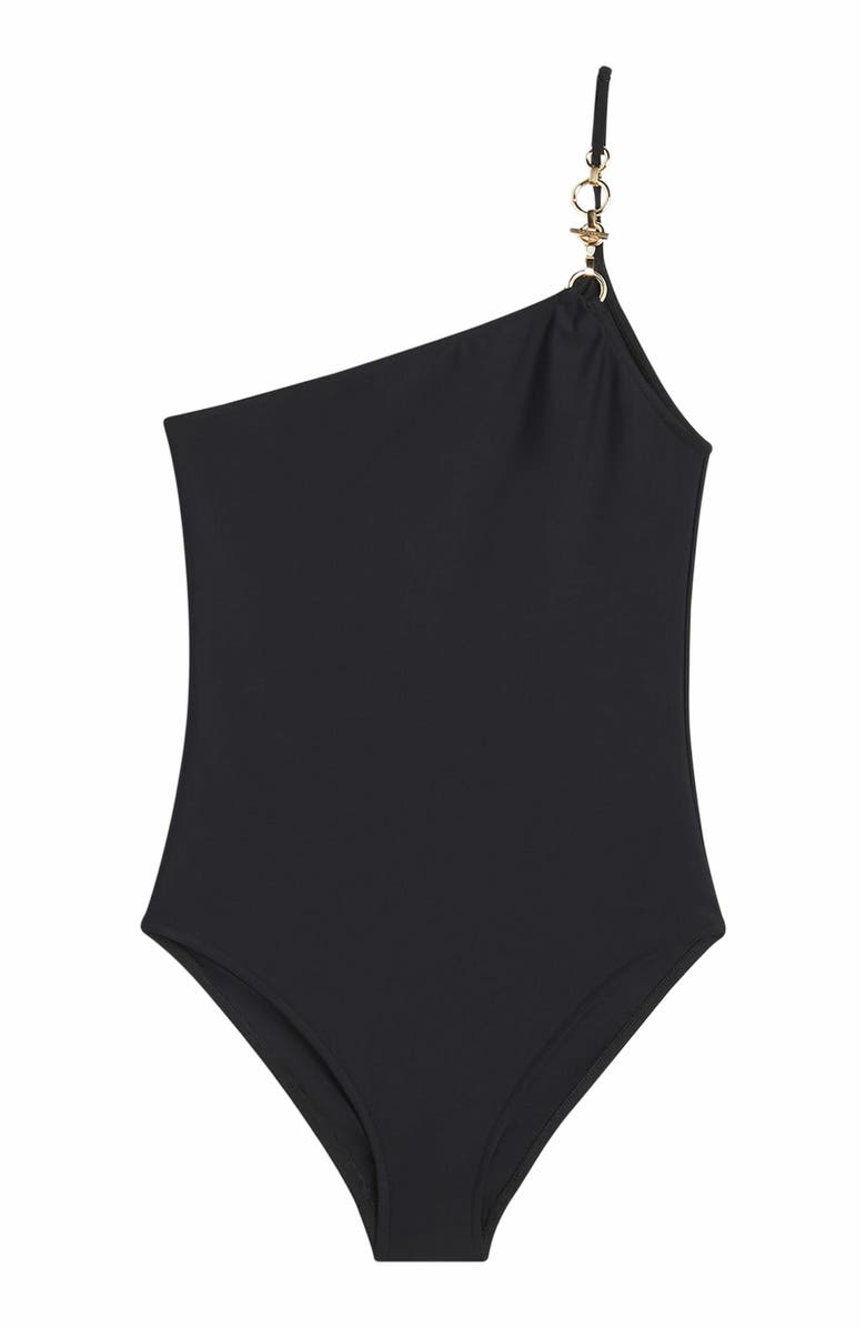 Lanvin Asymmetrical Swimsuit, Alternate, color, 