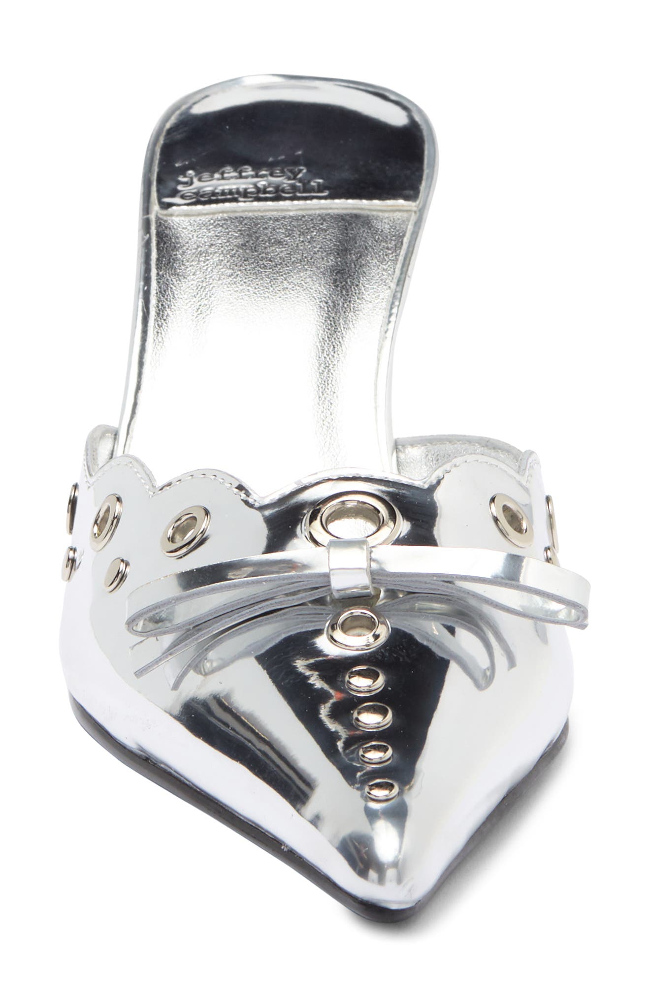 Gratis Pointed Toe Mule, Alternate, color, SILVER