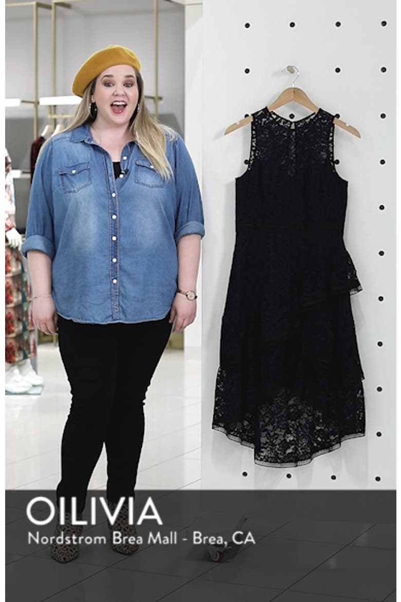 Asymmetrical Tiered High/Low Lace Dress video