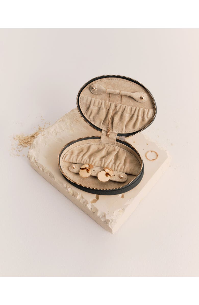 Cuyana Travel Jewelry Case, Alternate, color, Black