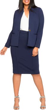 ELOQUII The Ultimate Stretch Midi Pencil Skirt