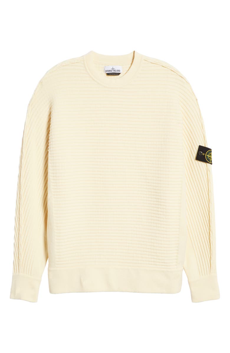 Stone Island Logo Patch Slim Fit Knit Sweater, Alternate, color,