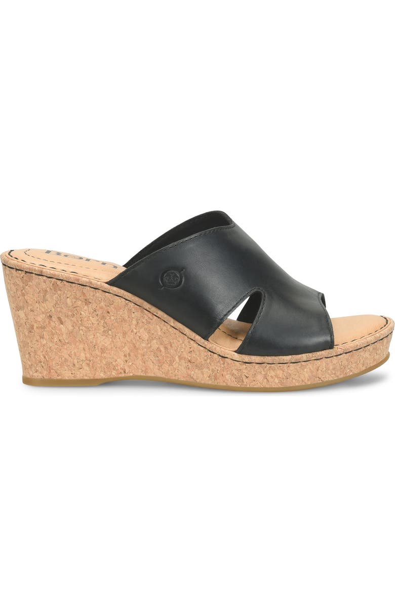 Børn Sorine Platform Wedge Sandal, Alternate, color, Black