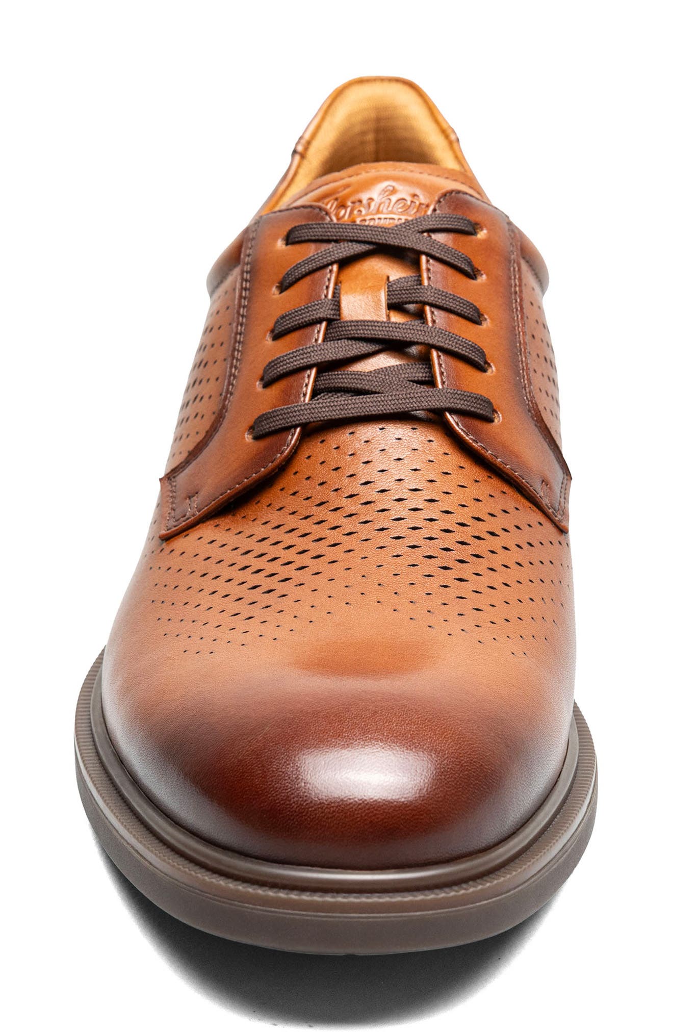 Highrise Perforated Oxford, Alternate, color, COGNAC