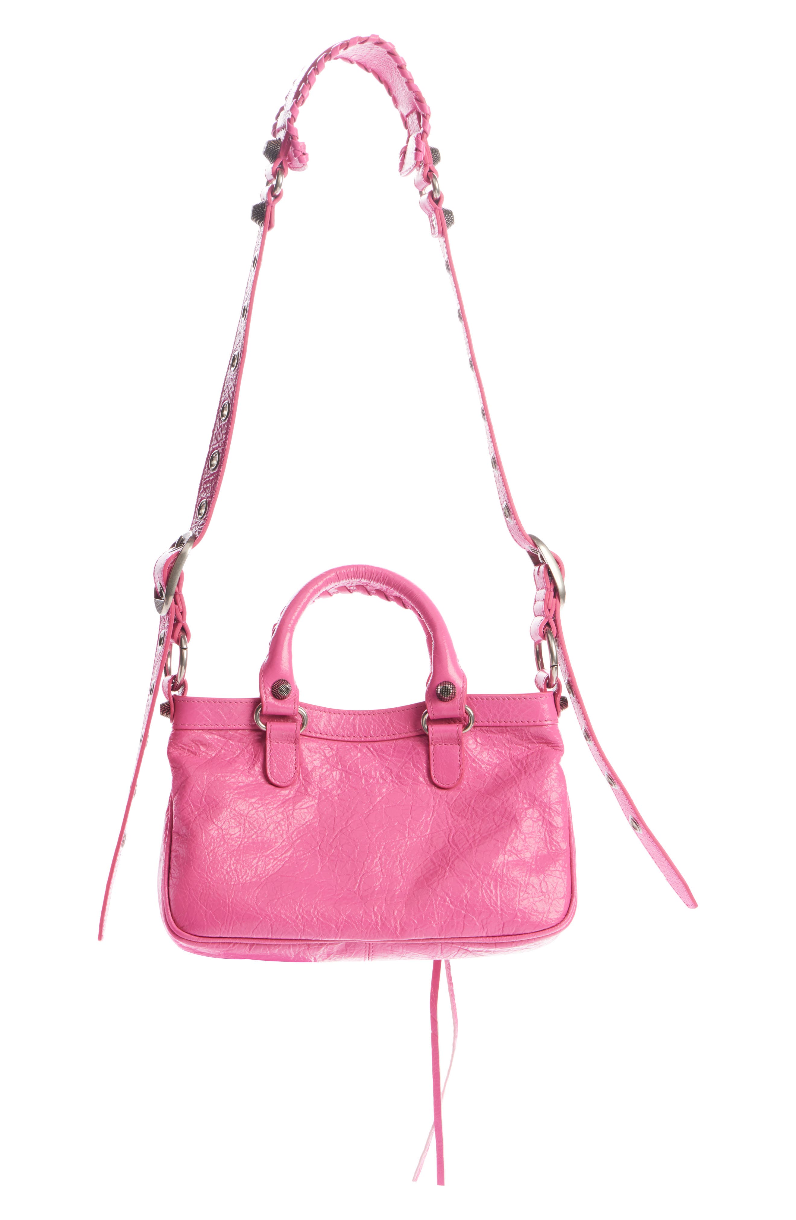 Balenciaga Small Neo Cagole Leather Tote, Alternate, color, 