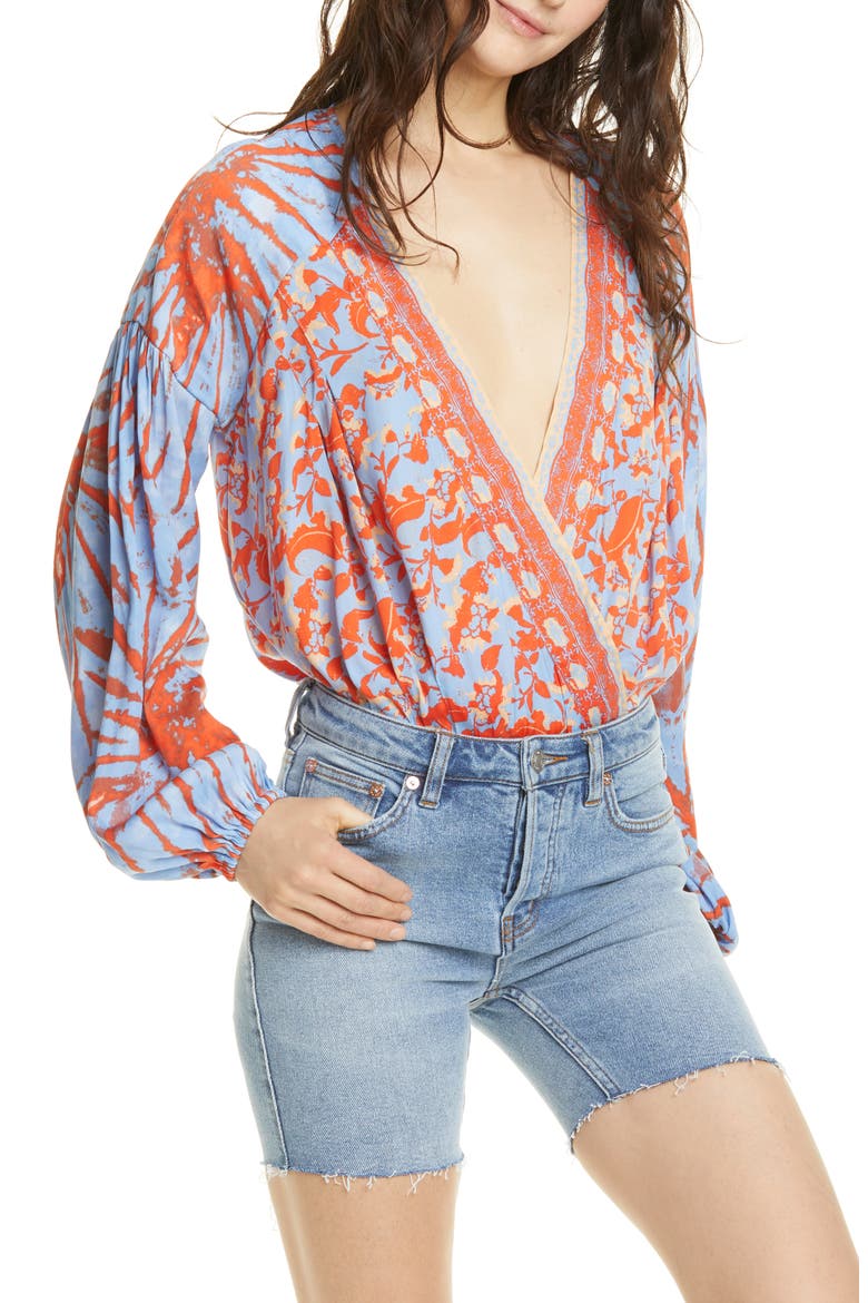 Cruisin' Together Print Top, Main, color, RED COMBO