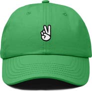 Dalix Peace Sign Embroidered Dad Hat