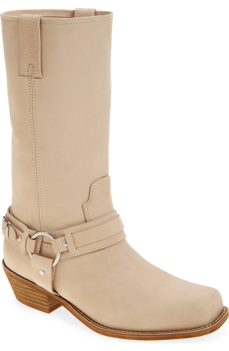 Jeffrey Campbell Waylon Western Boot, Main, color, Ivory Nubuck