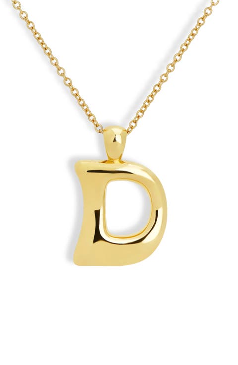 Blake Bubble Letter Pendant Necklace