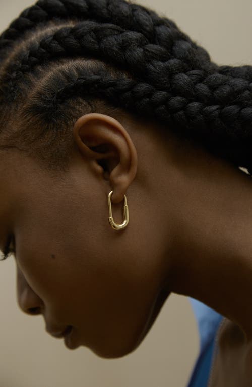 Otiumberg 14kt Gold Vermeil Large Staple Hoop Earrings