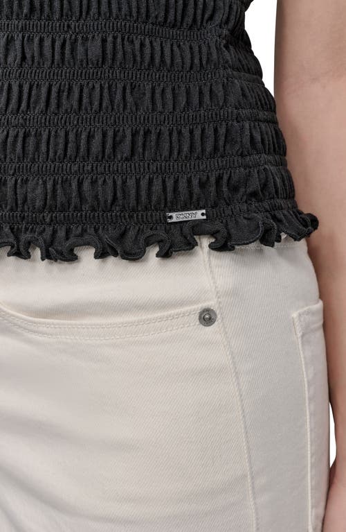 DKNY JEANS DKNY JEANS SMOCKED SLEEVELESS TOP