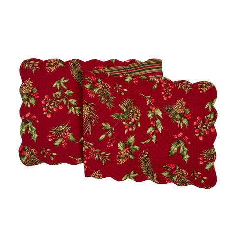 Maureen Floral Reversible Quilted Runner 14" x 51"