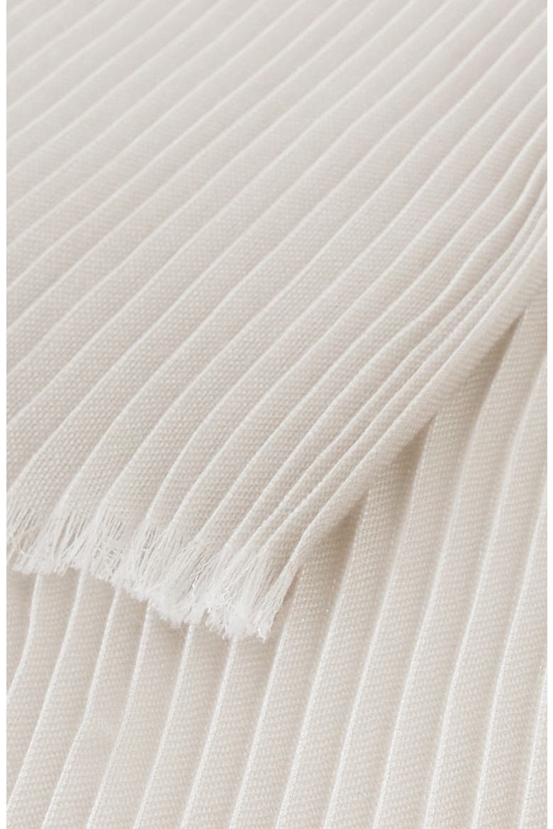 Evening Plissé Pleat Cashmere Blend Stole, Alternate, color, SHINE SILVER SHELL