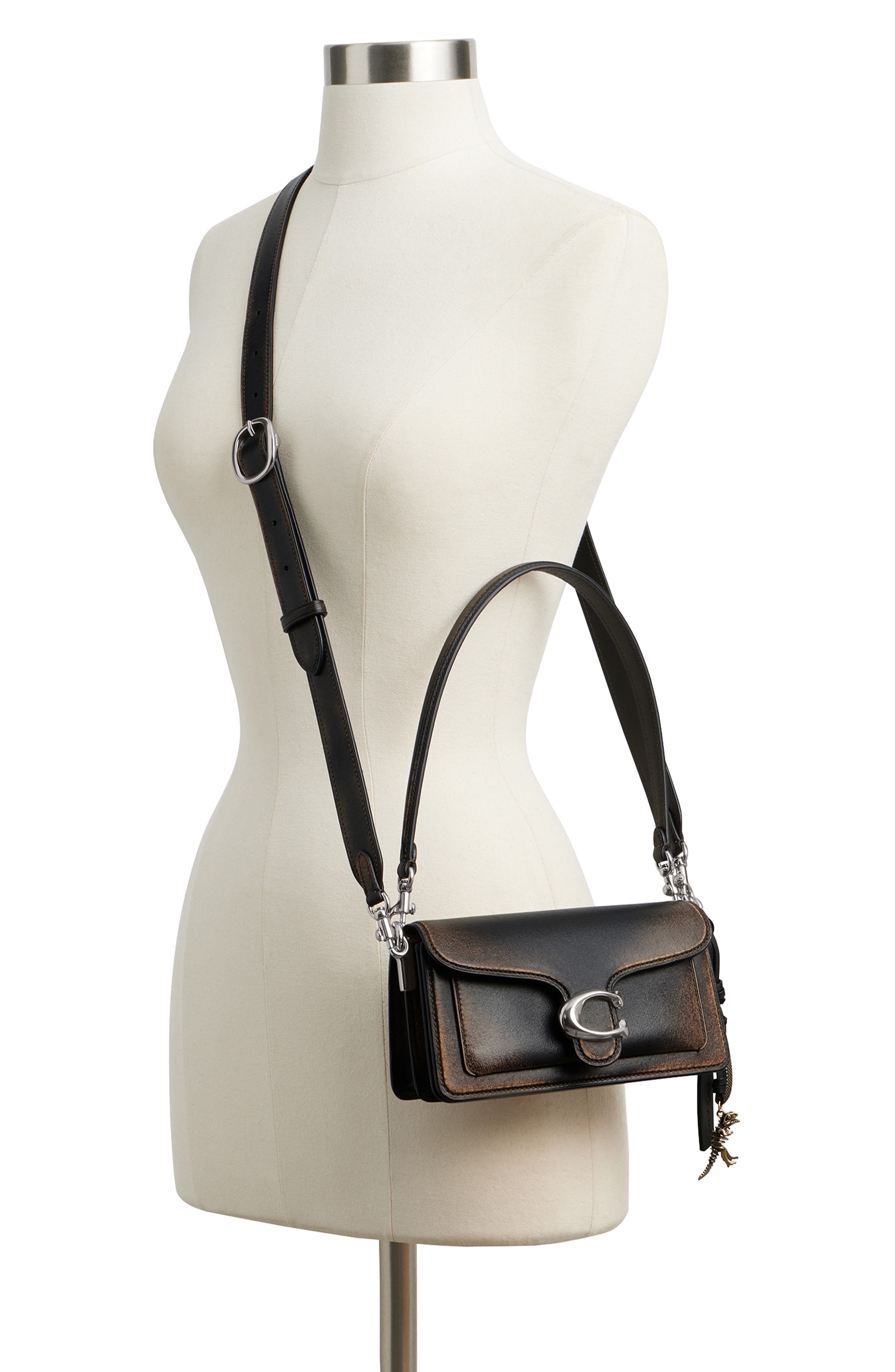 COACH Tabby Loved Leather Shoulder Bag, Alternate, color, 