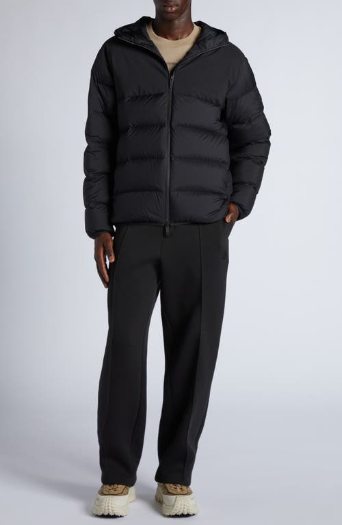 Moncler 'masac Down Jacket With Det In Black