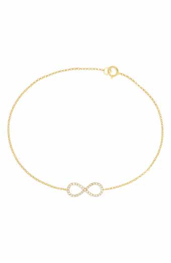 Diamond Infinity Charm Bracelet