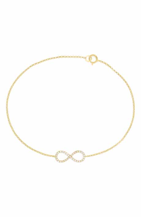 Diamond Infinity Charm Bracelet