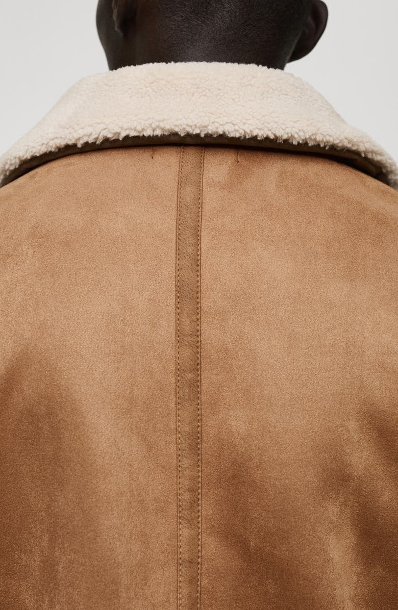 MANGO Faux Shearling Jacket, Alternate, color,