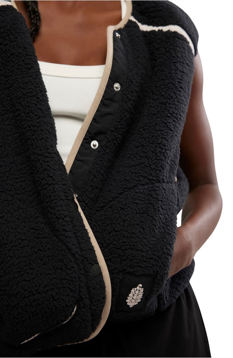 Free People FP Movement Mountain High Water Resistant Vest, Alternate, color, Black