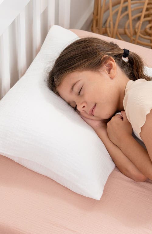 Comfy Cubs Toddler Pillow With Soft Muslin Pillowcase, Pack Of 2 In White