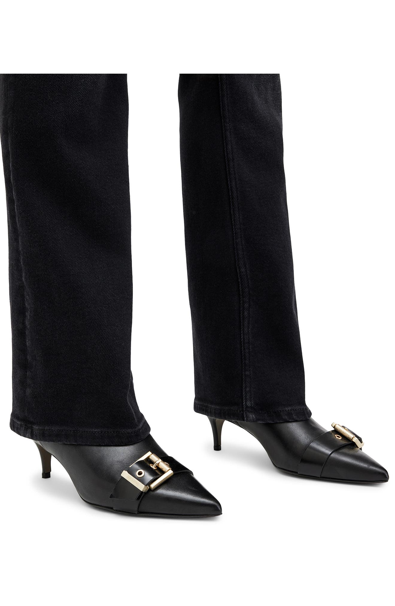 AllSaints Rebecca Bootie, Alternate, color, Black