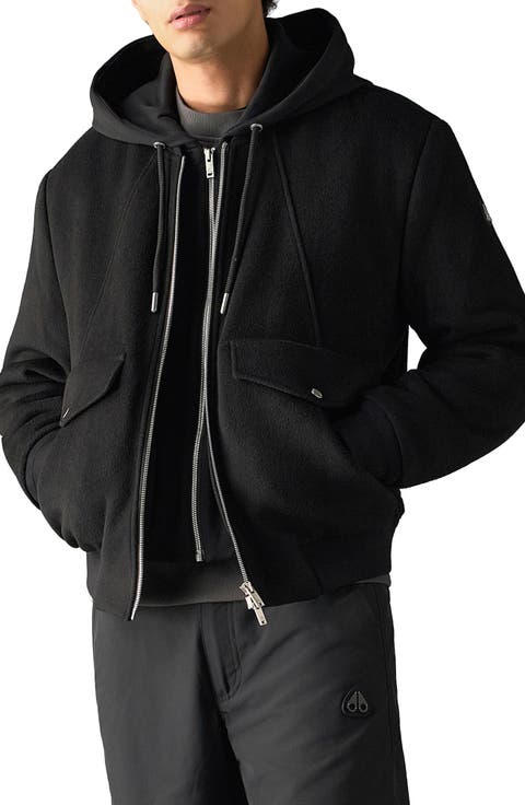 Elington Wool Blend Bomber Jacket