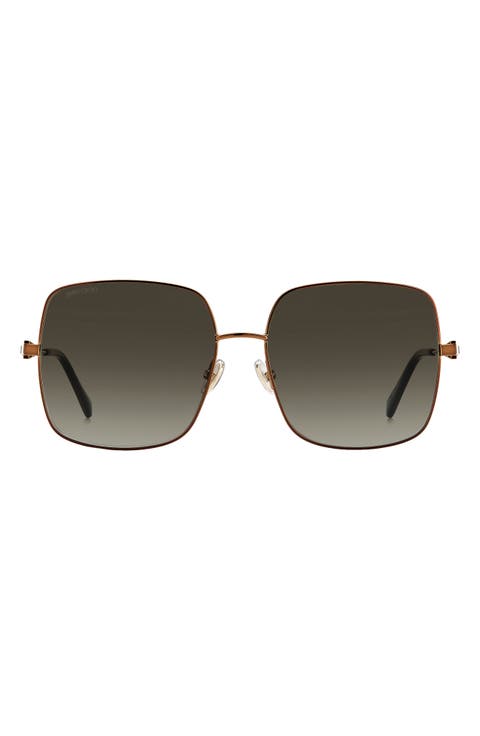 Lilis 58mm Square Sunglasses