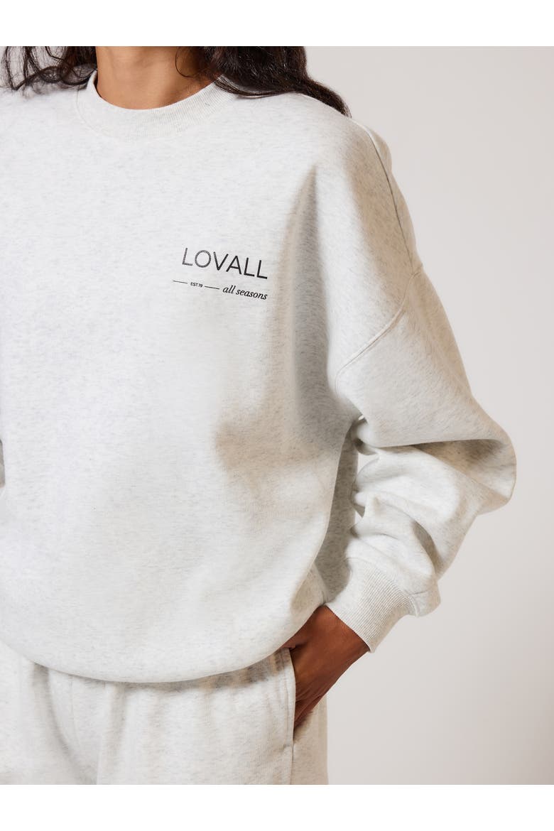 ALL SZN Oversized Sweatshirt, Alternate, color, Light Grey Marl
