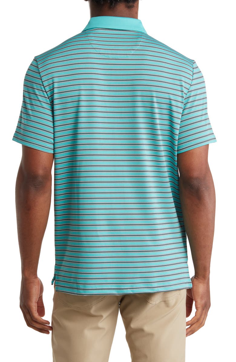Original Penguin Yarn Dye Stripe Heritage Polo, Alternate, color, Baltic
