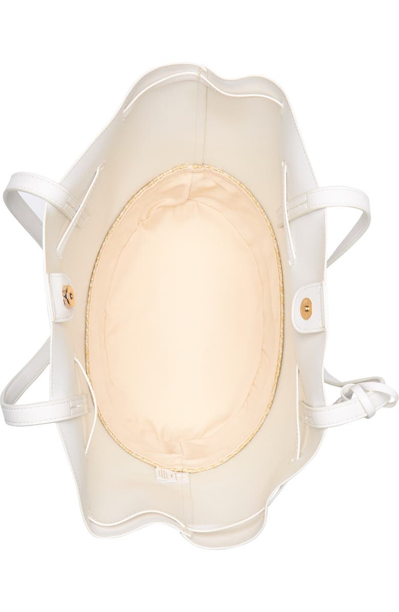 Sole Society Felia Straw Bottom Tote, Alternate, color,