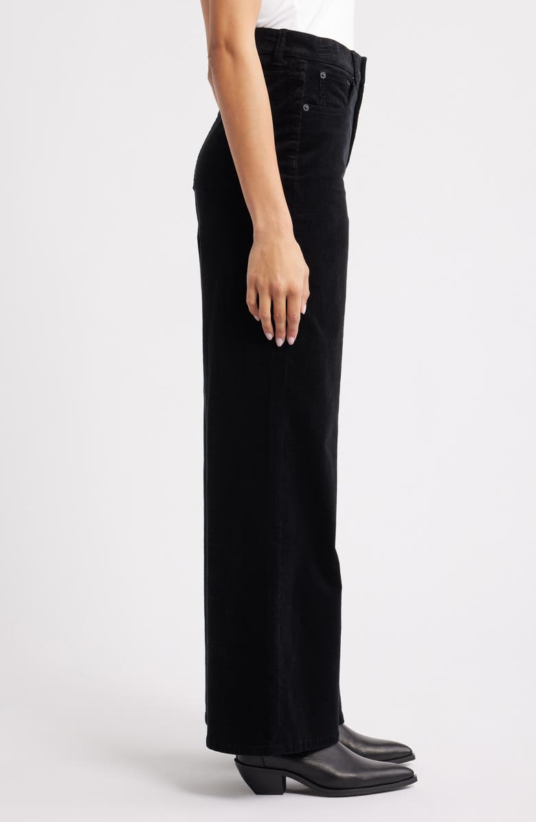 SPANX<sup>®</sup> High Waist Wide Leg Corduroy Pants, Alternate, color, Classic Black